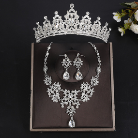 Wedding Jewelry Set Factory - Crown Colored Diamond
