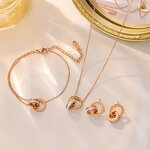 Jewelry Set Factory - 18K Gold-plated Zircon Set