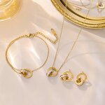 Jewelry Set Factory - 18K Gold-plated Zircon Set