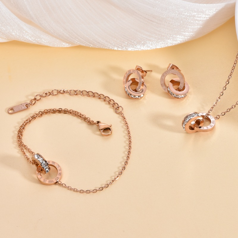 Titanium Steel Necklace Factory - Custom Three-Piece Set