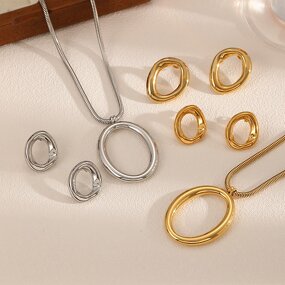 Stainless Steel Necklace Factory - Geometric Pendant Jewelry