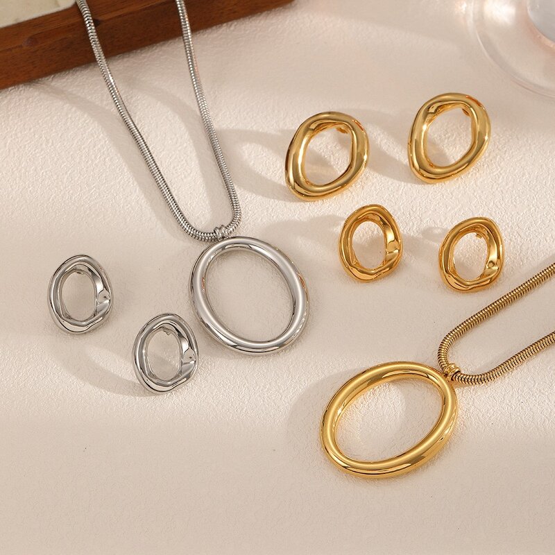 Stainless Steel Necklace Factory - Geometric Pendant Jewelry