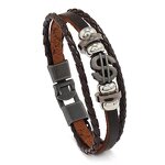 Dollar Bracelet Factory - Punk Multi-layer Leather Bracelet