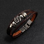 Dollar Bracelet Factory - Punk Multi-layer Leather Bracelet