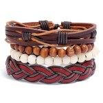 Bracelet Set Factory - 4pcs Punk Braided Leather Set