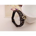 Charm Bracelet Factory - Braided Cowhide I Love You Bracelet