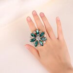 Ring Set Factory - Adjustable Flower Gemstone Rings
