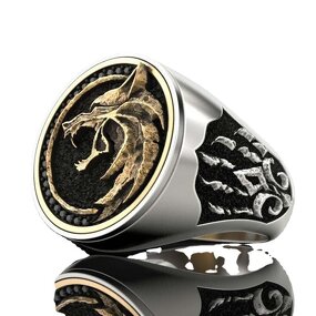 Mens Ring Factory - Wolf Head Stainless Steel Ring