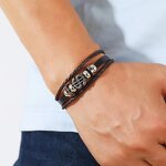 Dollar Bracelet Factory - Punk Multi-layer Leather Bracelet