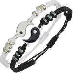 BFF Bracelet Factory - Hand Knit Yin Yang Cord Bracelet