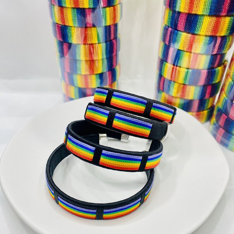 Pride Bracelet Factory - LGBT Rainbow Woven Bracelet