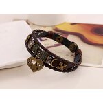 Charm Bracelet Factory - Braided Cowhide I Love You Bracelet