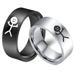 Cartoon Ring Factory - Funny Stainless Steel Doodle Ring