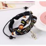 Punk Bracelet Factory - Music Symbol Leather Bracelet