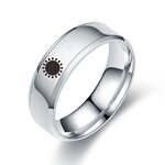 Couple Ring Factory - Moon Sun Stainless Steel Rings