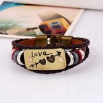 Couple Bracelet Factory - Retro Cowhide Arrow Love Bracelet