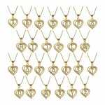 Initial Necklace Factory - 18K Gold Plated Heart Pendant