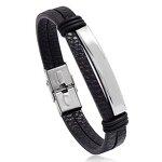 Leather Bracelet Factory - Glossy Punk Stainless Steel Bracelet