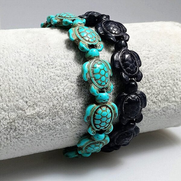 Turquoise Bracelet Factory - Marine Turtle Charm Bracelet