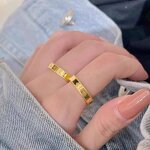 Lucky Ring Factory - 18K Gold Plated Clover Ring