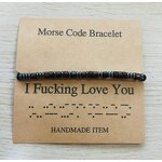 Morse Code Bracelet Factory - Adjustable Hematite Bracelet