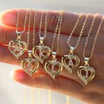 Initial Necklace Factory - 18K Gold Plated Heart Pendant
