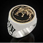 Mens Ring Factory - Wolf Head Stainless Steel Ring