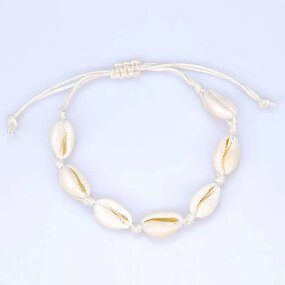 Shell Bracelet Factory - Hawaiian Woven Pearl Bracelet