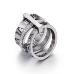Roman Numeral Ring Factory - Stainless Steel Zircon Ring