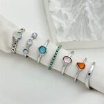 Ring Set Factory - 7pcs Vintage Gem Knuckle Ring Set