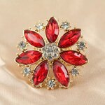 Ring Set Factory - Adjustable Flower Gemstone Rings