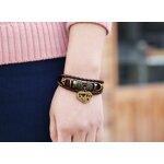 Charm Bracelet Factory - Braided Cowhide I Love You Bracelet