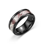 Tungsten Carbide Ring Factory - Viking Dragon Wedding Band