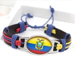 Flag Bracelet Factory - Custom National Flag Leather Bracelet