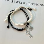Couple Bracelet Factory - Alloy Key Lock Rope Bracelet