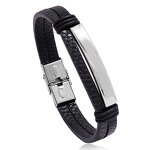 Leather Bracelet Factory - Glossy Punk Stainless Steel Bracelet