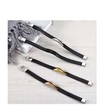 Titanium Steel Bracelet Factory - Simple Bar Leather Bracelet