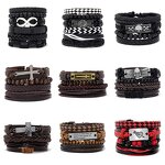 Braided Bracelet Factory - Leather Tribal Rope Wristband