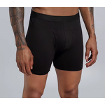 Men's One-Step Service Breathable Boxer Briefs Quick Dry Anti-Bacterial Solid Color Eco-Friendly Anti-Static Cotton Prints