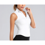 Women's Slim Fit Running Vest Breathable Yoga Fitness Wear with Vintage Style