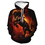 Horse 3d Printed Hoodies for Men Cute Dogs 3d Printing Hoodies From Men Funny Animal Casual Plus Sized Pullover