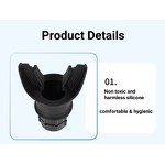 Food-Grade Silicone Lung Respiratory Exerciser Breath Trainer and Mouth Guard for Breathing Exercises