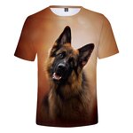 Hot Sale D T-Shirts 3D Printed Crew Neck Short Sleeve Tee Shirt for Kids and Adults Fashion Tops
