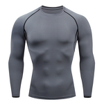 Men's Sports Active Running Long Sleeves Quick Dry Training Compression Shirts Men Gym Top Tee Clothing Compression Tops