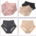 Factory Direct Plus Size Women's High Cut Triangle Panties Transparent Mesh Briefs Mid-Rise Antibacterial Breathable ODM Supply