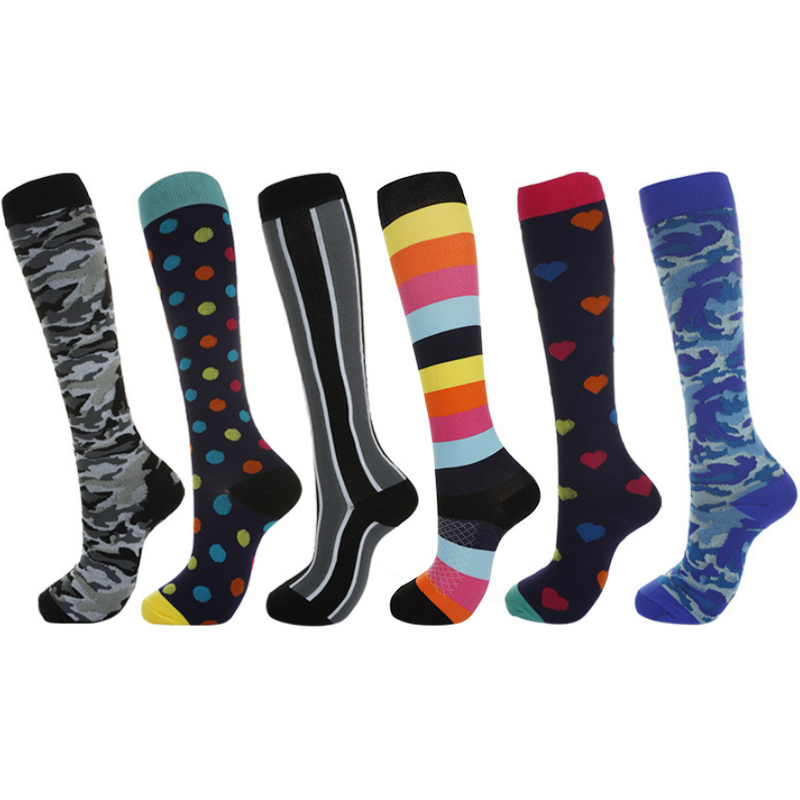 Stylish Fashion Professional Long Anti Slip Football Basketball Sports Fitness Compression Athletic Socks