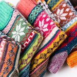 Hot New Arrival Thick Socks Women Blank Plain Knit Warm Winter Socks-5 Pairs/set