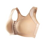 Thin Adjustable Sports Bra One-Piece Front Closure Breathable Everyday Style Wire-Free Support Adjusted Straps Push-Up Effect