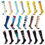 Wholesale Running Stockings 20-30 Mmhg Women WoWomen Sports Socks Marathon Cycling Football Varicose Veins Sock Compression Sock
