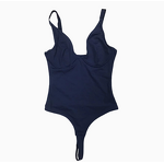 Seamless Thong Bodysuit Women's U Back Sexy Body Slimming Underwear Silk Shapewear Top Firm Control 3XL Size